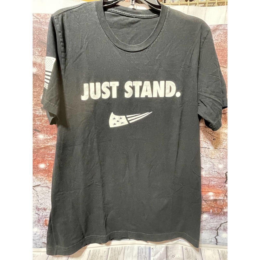 Nine Line Apparel Nike Just Stand T-shirt Black Size medium? see description